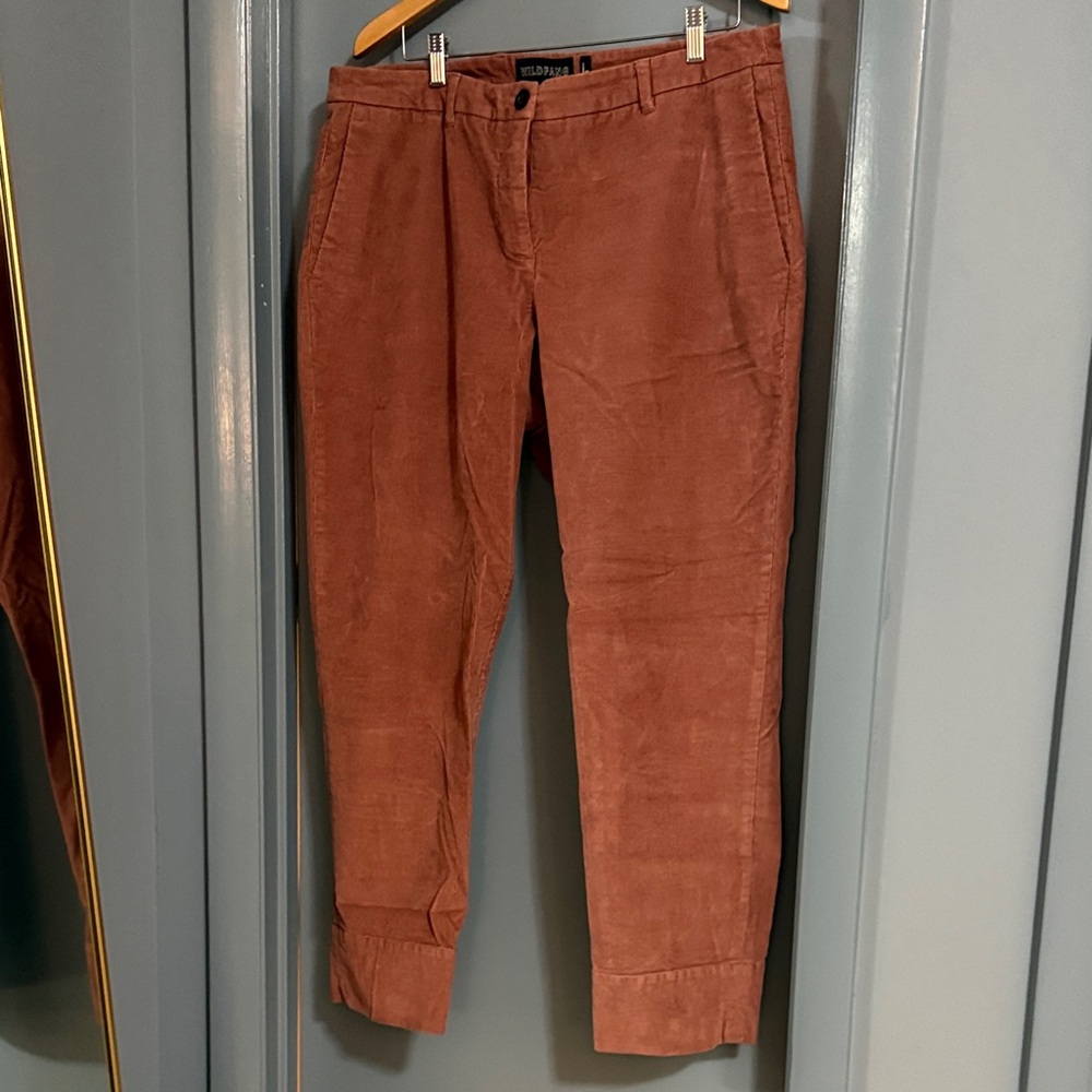 Wildfang Women's Dust Rose Corduroy Wide Leg Pants